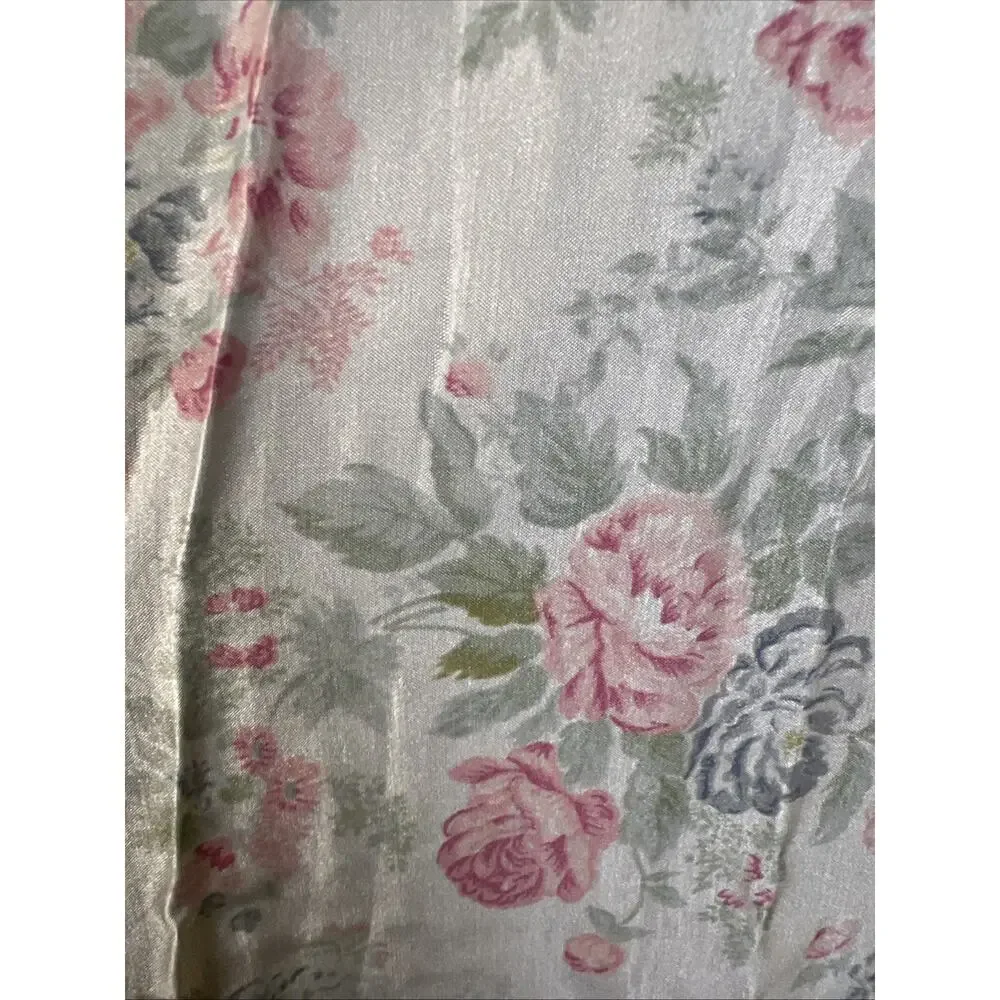 Barbizon‎ Nightgown To Knew Floral Lace Detail Large Satin Grammy Core USA